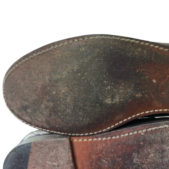 Vintage Sebago Burgundy Pinch Moc Toe Penny Loafer Shoes Mens Size 10.5 D USA main image 15